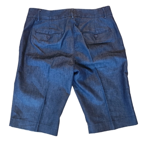 Express Design Studio Editor Dark Denim Jean Shorts Size 10 - Picture 3 of 3